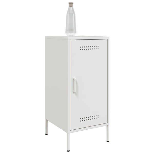vidaXL Aparadores 2 pcs 36x39x79 cm a&ccedil;o branco