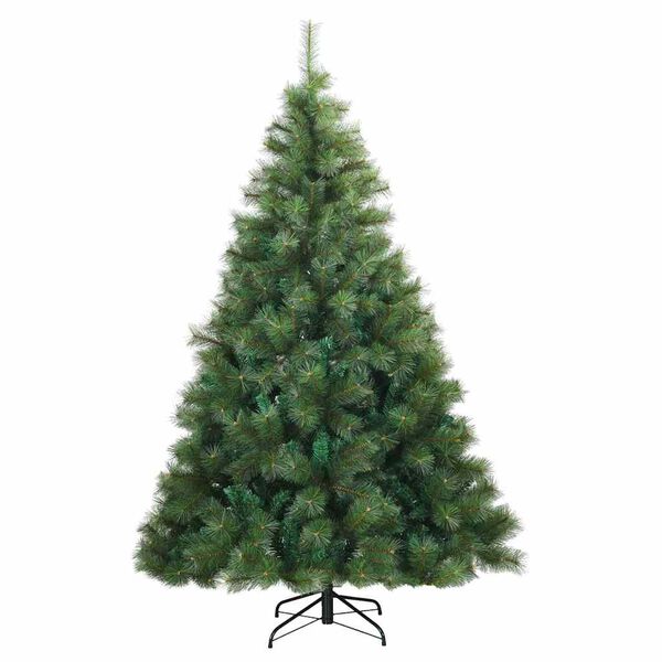 vidaXL &Aacute;rvore de Natal Artificial com 300 LEDs Verde 180 cm PE e PVC
