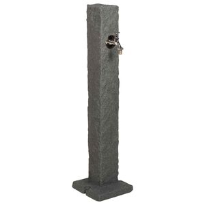 vidaXL Tanque de Jardim Antracite 26 x 26 x 98 cm PE