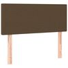 vidaXL Cama boxspring com colch&atilde;o 120x190 cm tecido castanho-escuro