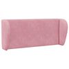 vidaXL Orelha de Cabeceira Rosa 40 x 23 x 6 cm Veludo