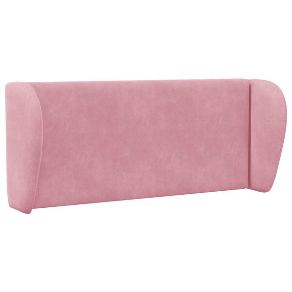 vidaXL Orelha de Cabeceira Rosa 40 x 23 x 6 cm Veludo