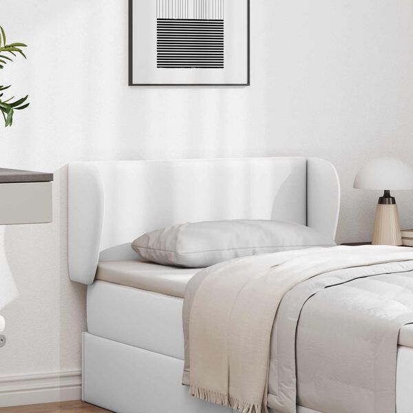vidaXL Orelha de Cabeceira Outros Branco Puro 40 x 23 x 6 cm