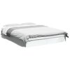vidaXL Estrutura de cama 140x200 cm derivados de madeira branco