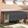 vidaXL Toldo Retr&aacute;til Antracite 450 &times; 350 cm Poli&eacute;ster e Alum&iacute;nio