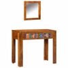 vidaXL Mesa de vestir Castanho 90 x 45 x 75 cm