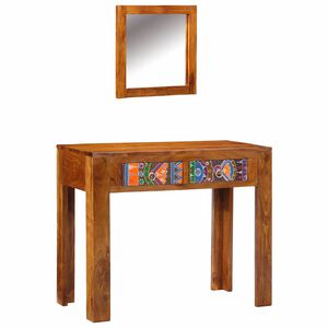 vidaXL Mesa de vestir Castanho 90 x 45 x 75 cm