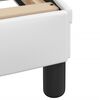 vidaXL Estrutura de cama sem colchão Zadar 120x200 cm couro artificial branco