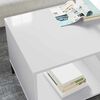 vidaXL Mesa de centro com gaveta Branco Brilhante 90 x 49 x 46 cm