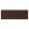 vidaXL Abrigo de jardim 257x489x181 cm metal castanho
