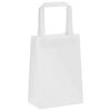 vidaXL Sacos de papel 250 unid com al&ccedil;as branco 15x8x21 cm