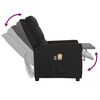 vidaXL Poltrona de massagens elétrica tecido preto