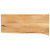 vidaXL Tampo de mesa c/ borda viva 80x40x3,8 cm mangueira maci&ccedil;a