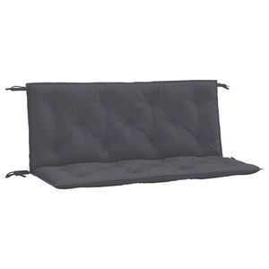 vidaXL Almofad&otilde;es banco jardim 2pcs 120x50x7cm tecido oxford antracite