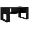 vidaXL Mesa de centro Carvalho Preto 92 x 49,5 x 45 cm