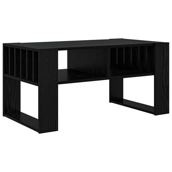 vidaXL Mesa de centro Carvalho Preto 92 x 49,5 x 45 cm