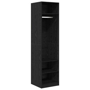 vidaXL Guarda-roupa Carvalho Preto 50 x 50 x 200 cm