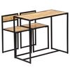 vidaXL Conjunto de jantar 3 pcs madeira de mangueira maci&ccedil;a