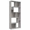vidaXL Estante 67x24x161 cm derivados de madeira sonoma cinza