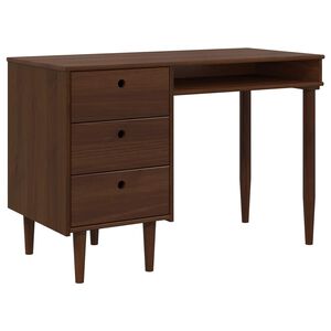 vidaXL Mesa BILBAO Caramelo escuro 114 x 53 x 75 cm
