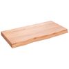 vidaXL Bancada p/ WC 80x40x(2-6) cm madeira maci&ccedil;a tratada castanho