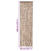 vidaXL Cortina anti-insetos 56x200 cm chenille bege e castanho-escuro