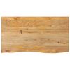 vidaXL Tampo de mesa c/ borda viva 110x60x2,5 cm mangueira maci&ccedil;a