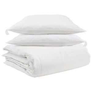 vidaXL Conjunto de Edredom com travesseiro 3 pcs Branco Pena de ganso