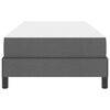 vidaXL Cama Box com colch&atilde;o Cinza Escuro 90 x 190 cm tecido