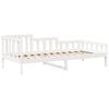 vidaXL Sof&aacute;-cama com telhado 80x200 cm madeira de pinho maci&ccedil;a branco