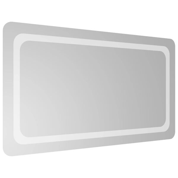 vidaXL Espelho de casa de banho com luzes LED 90x50 cm