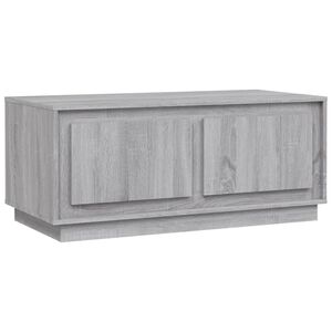 vidaXL Mesa de centro 102x50x44 cm derivados madeira cinzento sonoma