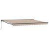 vidaXL Toldo Retr&aacute;til El&eacute;trico Bege e Antracite 4 x 2 m