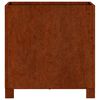vidaXL Vasos/floreira c/ pernas 2pcs 40x40x40cm a&ccedil;o corten enferrujado