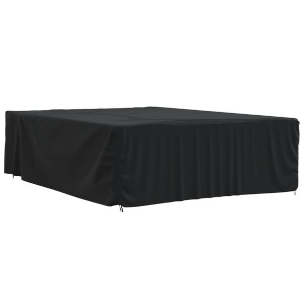 vidaXL Capas p/ mob&iacute;lia de jardim 2pcs 350x260x90 cm 420D oxford preto