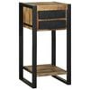 vidaXL Mesa de apoio Castanho 40 x 40 x 80 cm Madeira de manga maci&ccedil;a