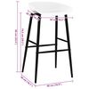 vidaXL Cadeiras de bar 4 pcs branco