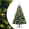 vidaXL &Aacute;rvore de Natal Artificial com Hastes Flex&iacute;veis 150 LEDs Verde