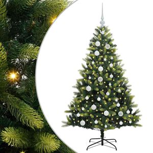 vidaXL &Aacute;rvore de Natal Artificial com Hastes Flex&iacute;veis 150 LEDs Verde
