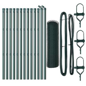 vidaXL Poste de Cerca Verde