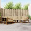 vidaXL Conjunto de Sof&aacute;s para Exterior 6 pcs Natural e Bege