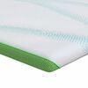 vidaXL Topper de Colch&atilde;o Branco e Verde 180 x 200 x 6 cm