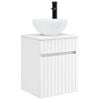 vidaXL Vanidade de Pia de Parede Branco 39 x 35 x 63 cm
