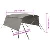 vidaXL Toldo de 4 arcos Bimini c/ paredes laterais 243x(230-244)x137cm