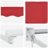 vidaXL Toldo Retr&aacute;til Vermelho 300x250 cm tecido