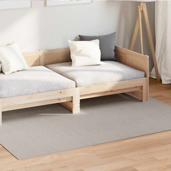 vidaXL Tapetes de &aacute;rea Retangular HUARTE Creme 170 x 120 cm Poli&eacute;ster