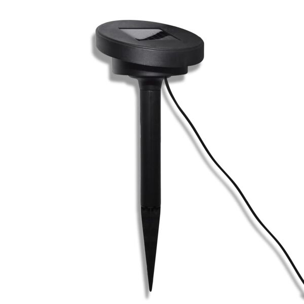 vidaXL Candeeiros globo de jardim 3 pcs LED com estacas e painel solar