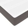 vidaXL Estrutura de cama com colch&atilde;o com colch&atilde;o 2 pcs Cinzeto PVC