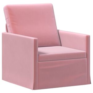 vidaXL poltrona Rosa 70 x 81 x 82 cm Veludo (V)