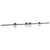 vidaXL Kit de ferragens para porta deslizante 366 cm a&ccedil;o preto